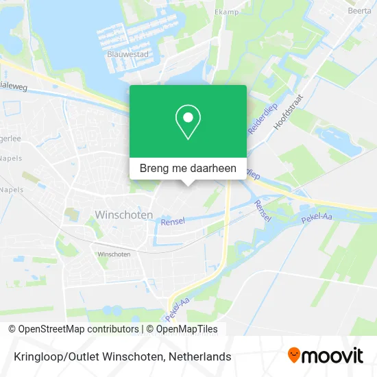 Kringloop/Outlet Winschoten kaart