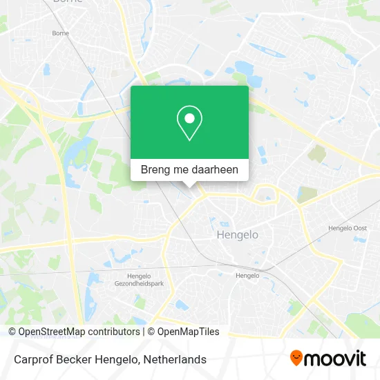 Carprof Becker Hengelo kaart