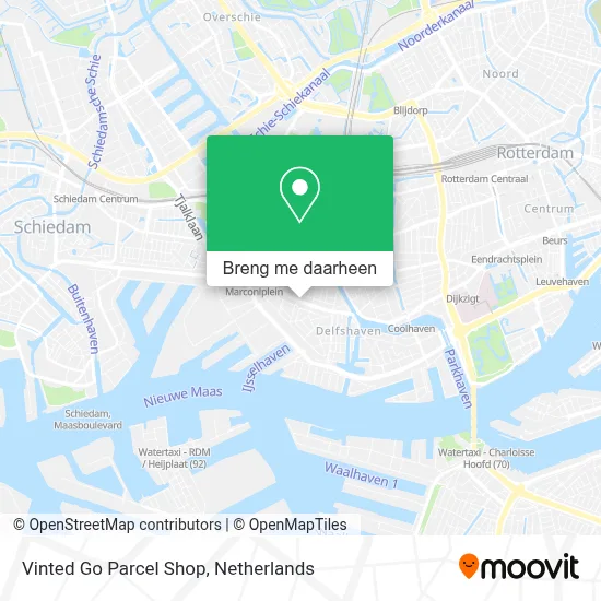 Vinted Go Parcel Shop kaart