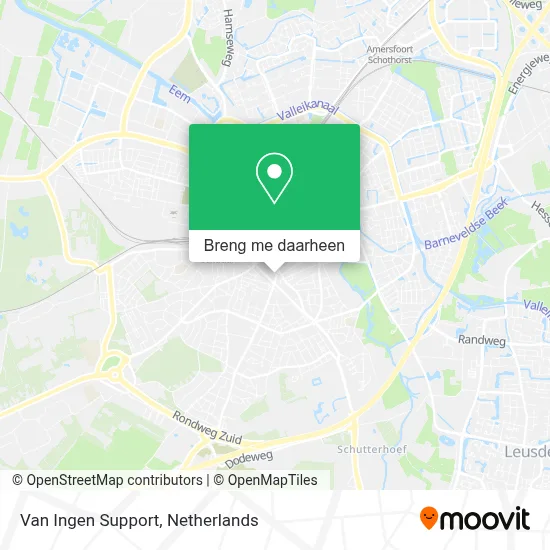 Van Ingen Support kaart
