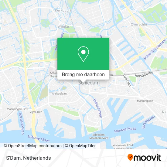 S'Dam kaart