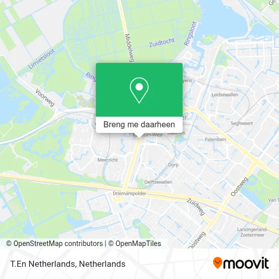 T.En Netherlands kaart