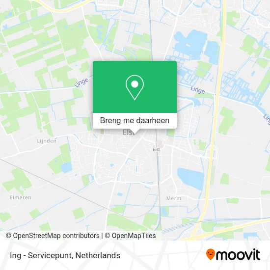 Ing - Servicepunt kaart
