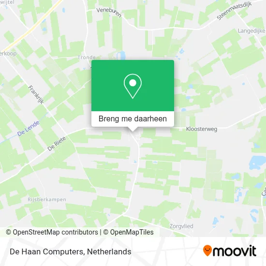 De Haan Computers kaart