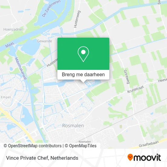 Vince Private Chef kaart