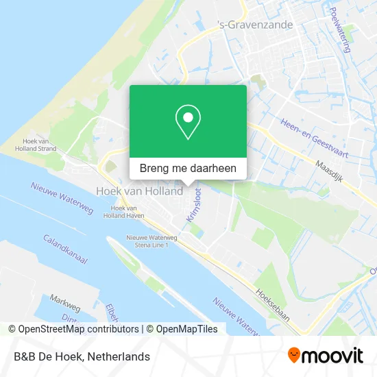 B&B De Hoek kaart