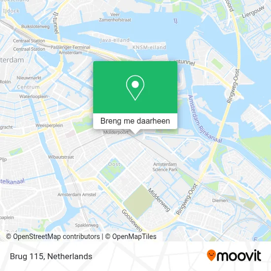 Brug 115 kaart