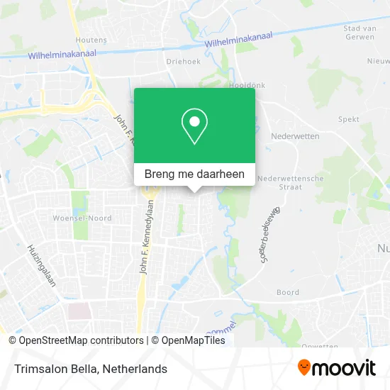 Trimsalon Bella kaart