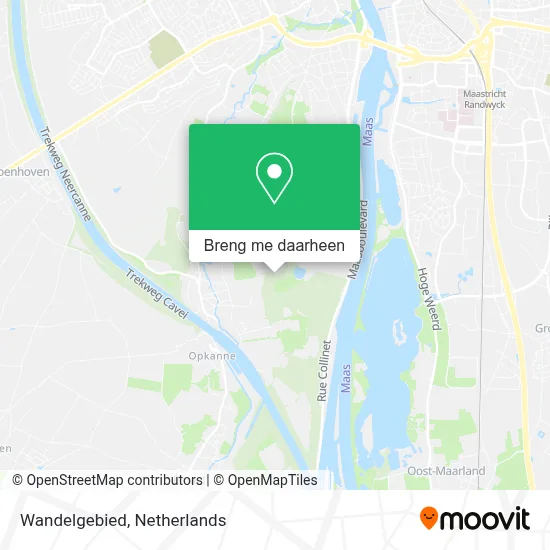 Wandelgebied kaart