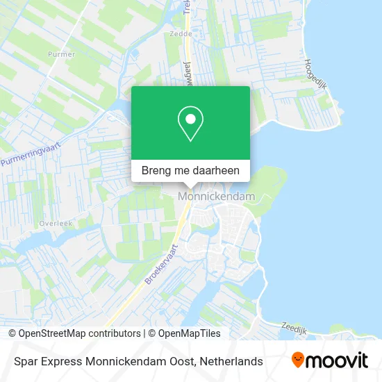 Spar Express Monnickendam Oost kaart