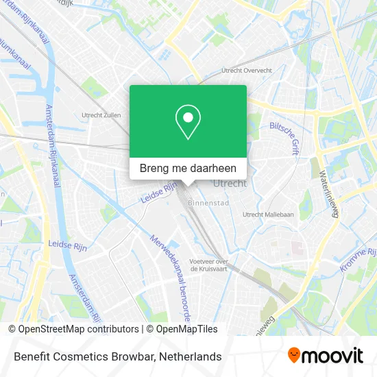 Benefit Cosmetics Browbar kaart