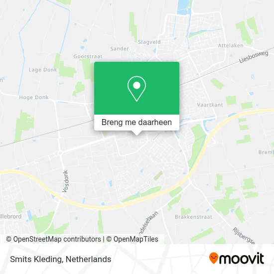 Smits Kleding kaart