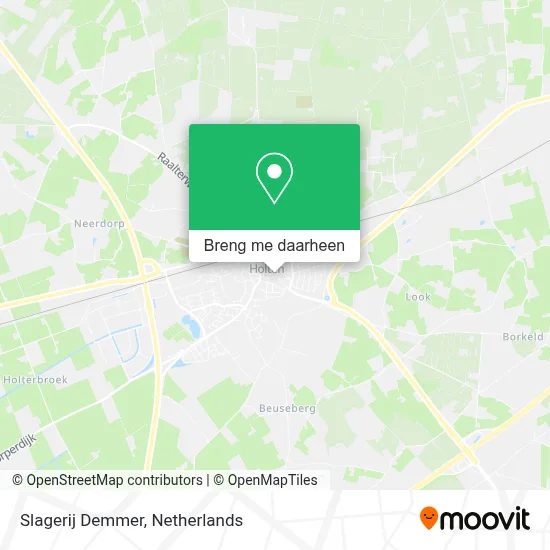 Slagerij Demmer kaart