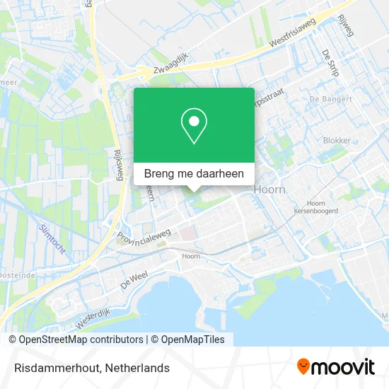 Risdammerhout kaart