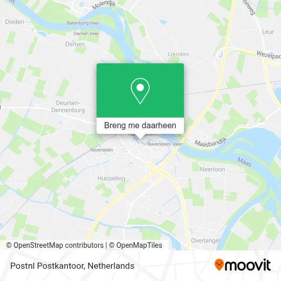 Postnl Postkantoor kaart