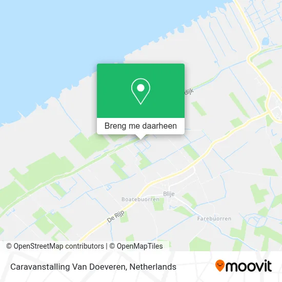 Caravanstalling Van Doeveren kaart