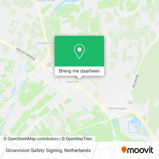 Glowvision Safety Signing kaart