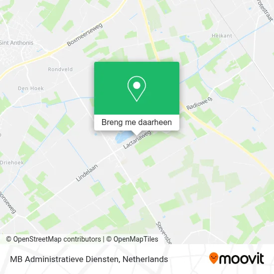 MB Administratieve Diensten kaart