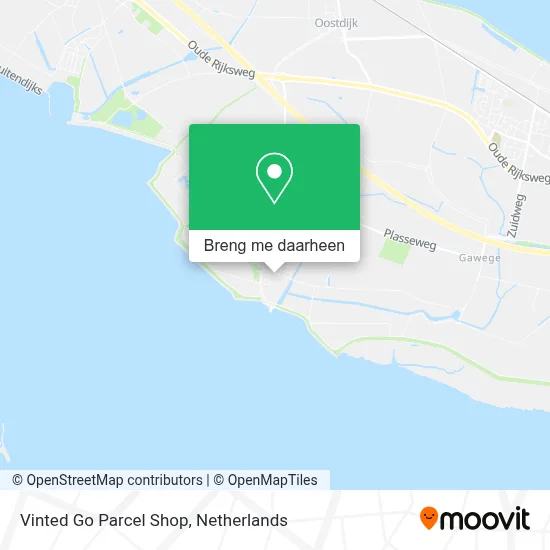 Vinted Go Parcel Shop kaart