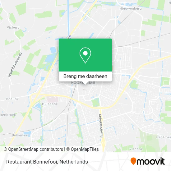 Restaurant Bonnefooi kaart