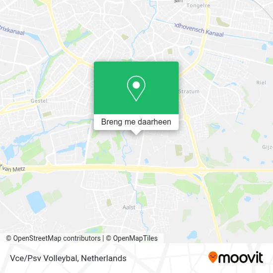 Vce/Psv Volleybal kaart