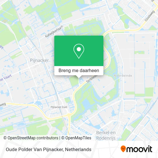Oude Polder Van Pijnacker kaart