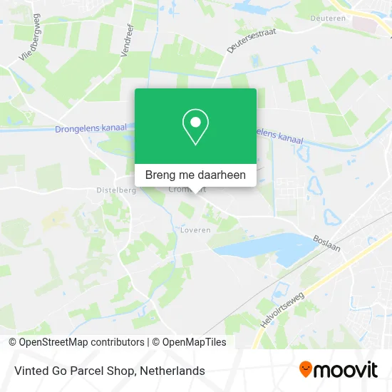 Vinted Go Parcel Shop kaart