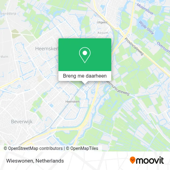 Wieswonen kaart