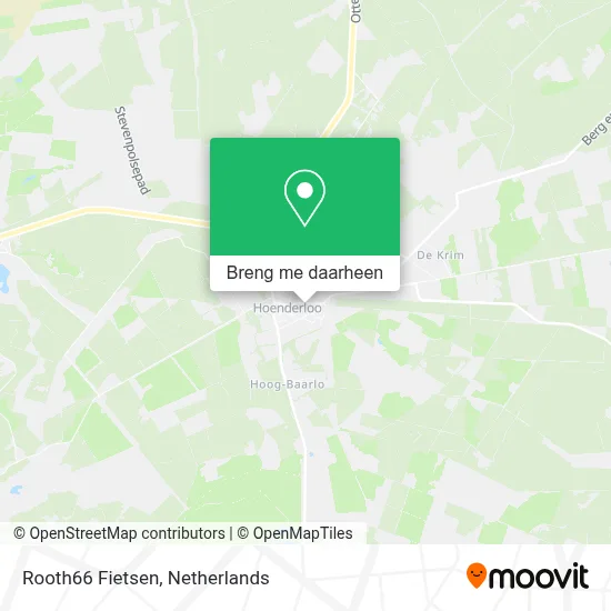 Rooth66 Fietsen kaart