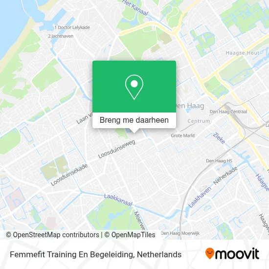 Femmefit Training En Begeleiding kaart