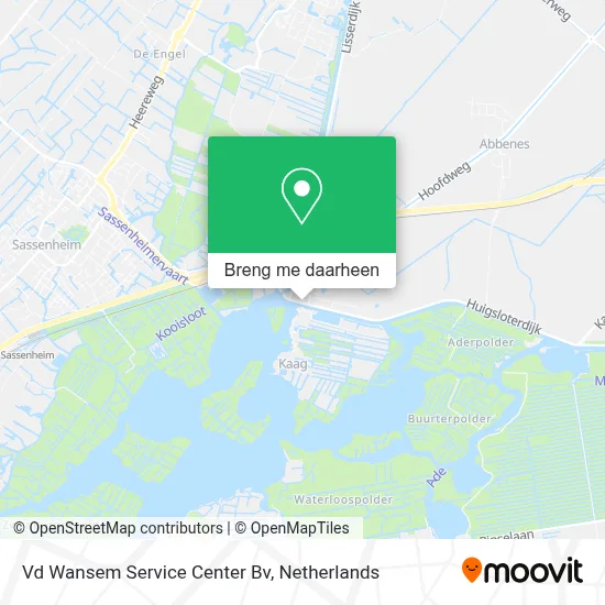 Vd Wansem Service Center Bv kaart