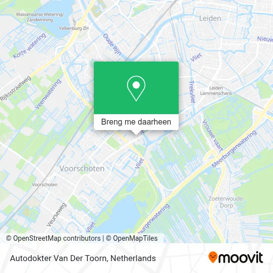 Autodokter Van Der Toorn kaart