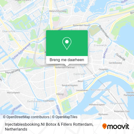 Injectablesbooking.Nl Botox & Fillers Rotterdam kaart