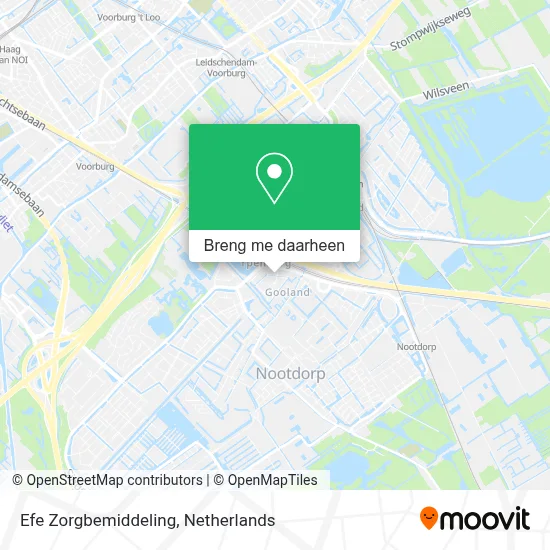 Efe Zorgbemiddeling kaart