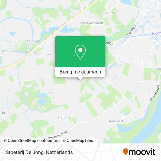 Stoeterij De Jong kaart