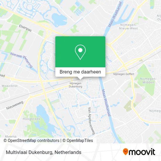 Multivlaai Dukenburg kaart