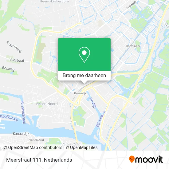 Meerstraat 111 kaart