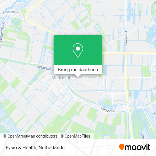 Fysio & Health kaart