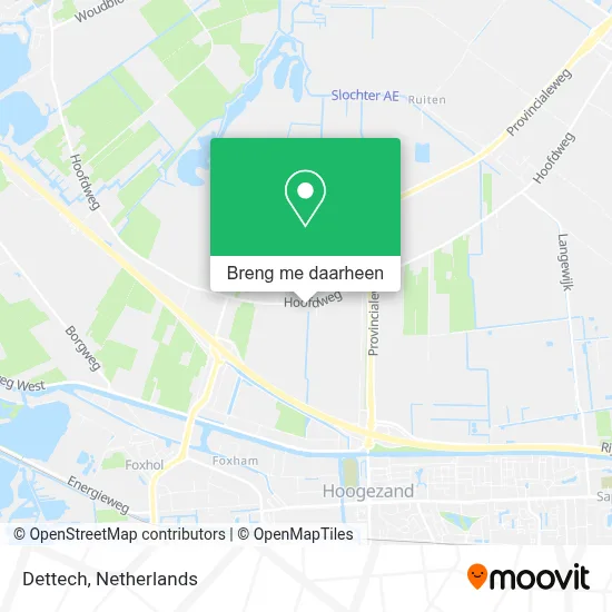 Dettech kaart