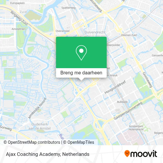 Ajax Coaching Academy kaart