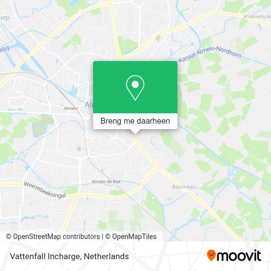 Vattenfall Incharge kaart