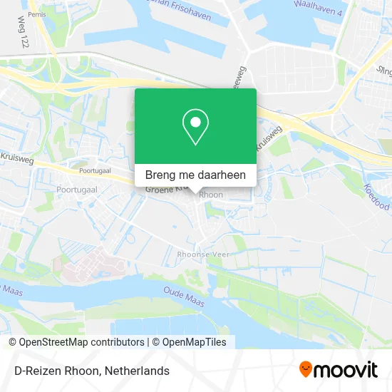 D-Reizen Rhoon kaart