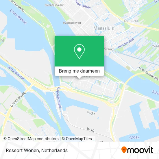 Ressort Wonen kaart