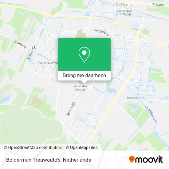 Bolderman Trouwauto's kaart