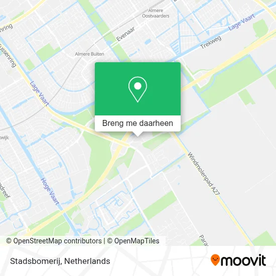 Stadsbomerij kaart