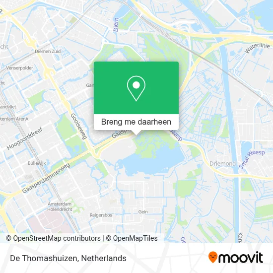 De Thomashuizen kaart