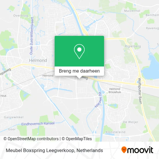 Meubel Boxspring Leegverkoop kaart