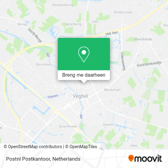 Postnl Postkantoor kaart