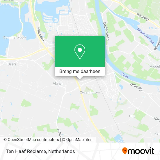 Ten Haaf Reclame kaart