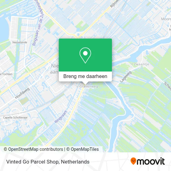 Vinted Go Parcel Shop kaart